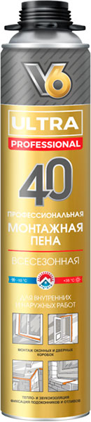 Пена  V6 проф. ULTRA 40 всесезон. 560гр (12шт)/УЦЕНКА