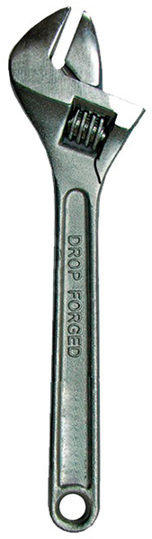 Ключ разводной Профи 150мм со шкалой, CrV, пластиковая ручка (6/120) БИБЕР 90011