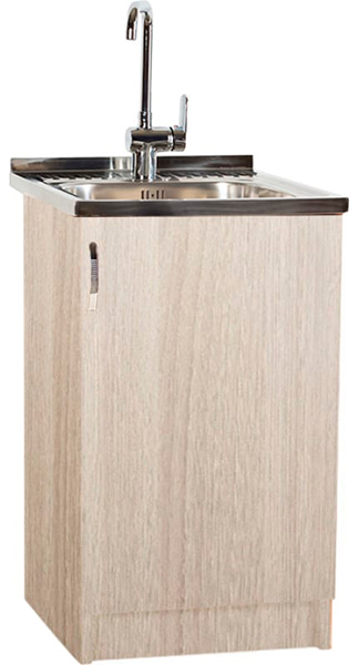 Стол под мойку 50*50 ШИМО/ЯСЕНЬ СВЕТЛЫЙ MIXLINE