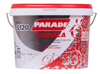 Декор.покрытие с эф.короед Parade S120 Scorza Белый 4кг