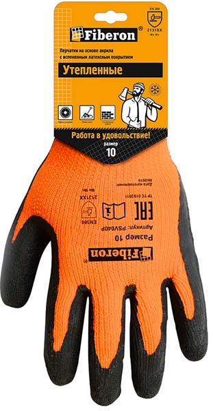 Перчатки Ледоруб (утепленные, акриловые) Fiberon PSV040P