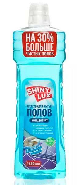 Средство Shiny Lux д/пола 1,25л Атлантическая свежесть 252983