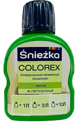 Снежка Colorex №45 универсальный пигментный концентрат салатовый 100 мл (1/20) 