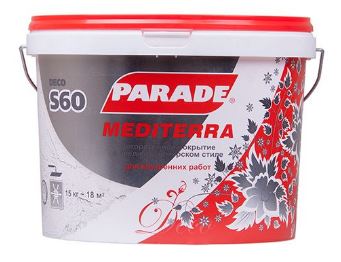 Декор.покрытие с эф.средиземн. Parade S60 Mediterra Белый 15кг