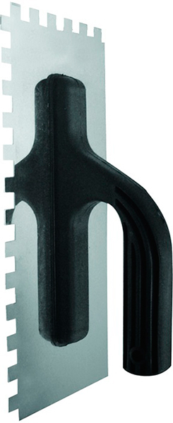 Гладилка 270х130мм нержавеющая зубчатая 8мм (24) 35314 БИБЕР