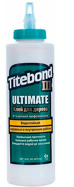 Клей Titebond III Ultimate повышен. влагост. 0,473л / уценка