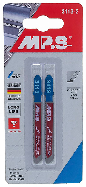 3113-2 пилки MP.S по металлу  50\75*2 мм, HSS (T118 B) (2 шт) 71482