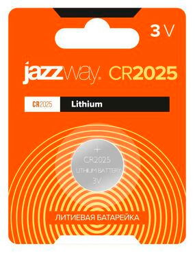 Элемент питания литиевые таблеточныеCR2025 JAZZway BL-1