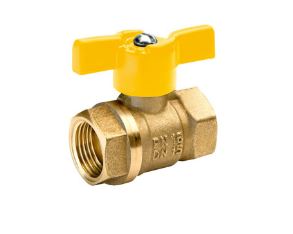 Кран шаровый газовый (БОЛОГОЕ) d25 в/в бабочка