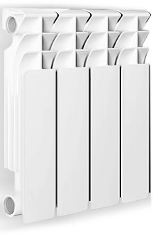 Радиатор биметаллический Оазис 350/80/4, 1 секц