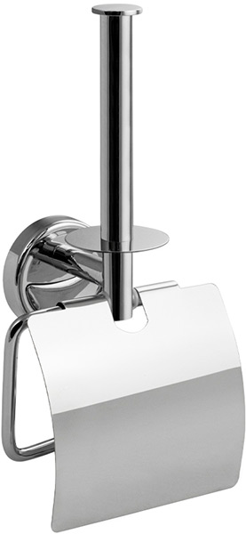 Держатель д/туалетной бумаги с экраном с держателем запасного рулона САНАКС (1289)