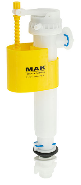МАК - Впускной клапан для бачка унитаза универсальный, ГОРИЗОНТ + ВЕРТИКАЛЬ, пластиковый