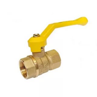 Кран шаровый газовый (ЦВЕТЛИТ) d25 в/в рычаг