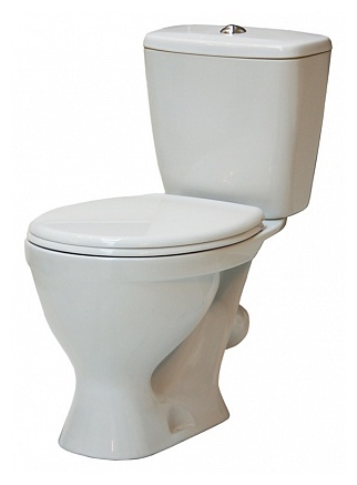 Унитаз (компакт) SANITA ЭТАЛОН ЭКОНОМ арматура, сиденье белый (WC.CC/Etalon/1-P/WHT.G/S1)