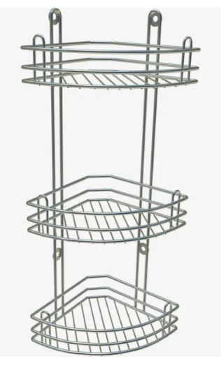 Полка угл. 3-яр.страйт хром глубокая (1573)