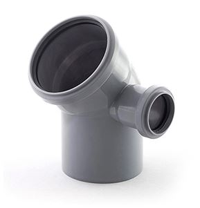 Отвод канализационный "RTP" d110*110*50 - 45°) ПРАВЫЙ