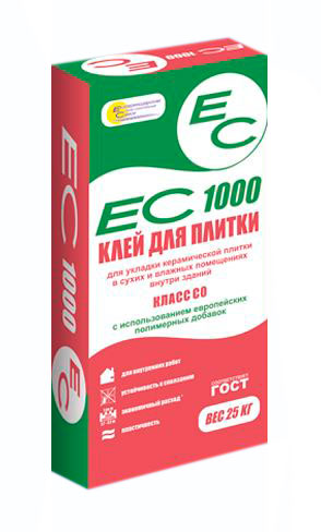 Клей плиточный 1000 25кг ЕС (54)