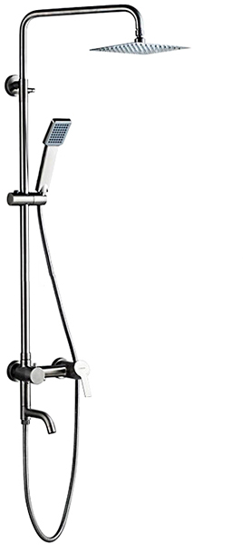 Душевая стойка со смесителем и тропическим душем LEDEME (L72401)