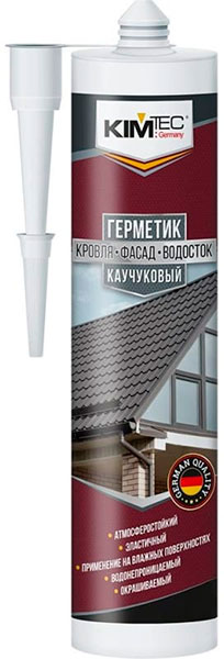 Герметик Kimtec  каучуковый серый 310 мл 12шт 02-05-87 кровельный
