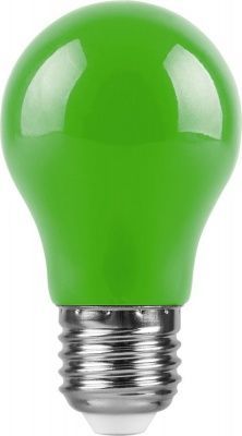 Лампа с/д FERON 3W 230V E27 LB-375 зеленый