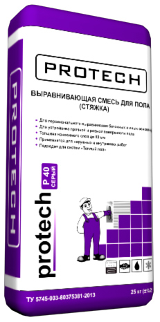 Стяжка для пола Р-40 25кг PROTECH