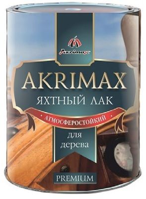 Лак яхтный алкидно-уретановый для наружных и внутренних работ «AKRIMAX-РREMIUM»  1,7 кг