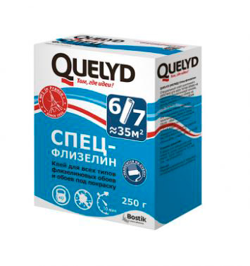 Клей обойный QUELYD Спецфлизелин 250гр (30)