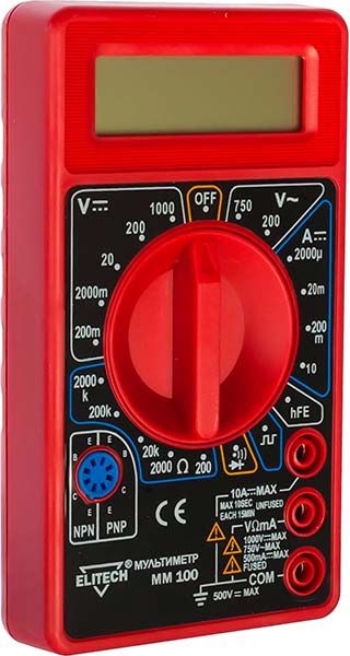 Мультиметр ELITECH ММ 100