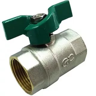 Кран шаровый d20(3/4) В/В бабочка THERMOFIX серия1000 (1020.04)