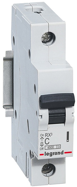 Выключатель автоматический LEGRAND RX3 1/25 C 4,5kA 419666