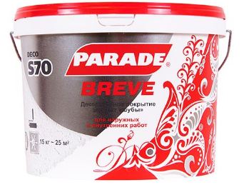 Декор.покрытие PARADE DECO S70 Effetto di pelliccia Breve Белый 4кг