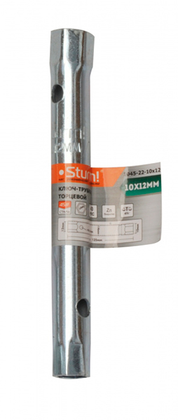 Ключ-трубка торцевой 10х12мм Sturm! 1045-22-10x12