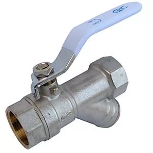 Кран шаровый с фильтром d15(1/2) рычаг СТК серия5000 (5015.09)