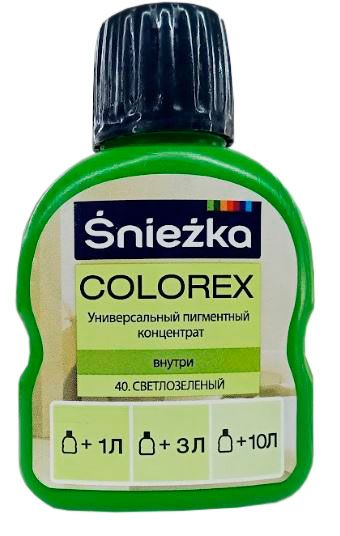 Снежка Colorex №40 универсальный пигментный концентрат салатный 100 мл (1/20)