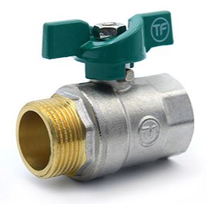 Кран шаровый d20(3/4) В/Н бабочка THERMOFIX серия1000 (1020.05)