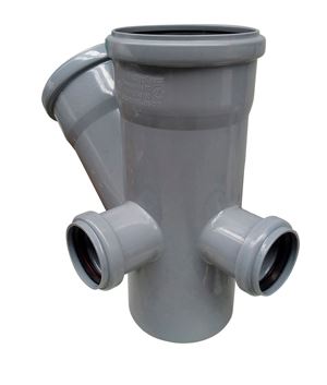 Крестовина канализ. двухплоскостная "RTP" - правая/тыл (110х110-45°/50х50-90°) (21815)
