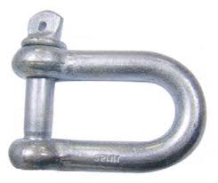Скоба такелажная, прямой тип М3.5, оцинкованная