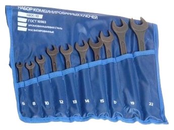 Набор ключей 6-22мм 10шт СИБРТЕХ 15475