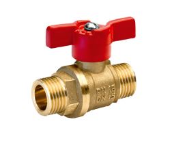 Кран шаровый (БОЛОГОЕ) 20 бабочка н/н