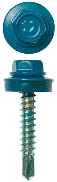 4,8х35 RAL 5021 морская волна саморез кров.(250)