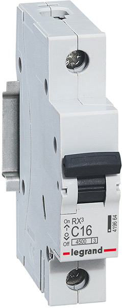 ВА LEGRAND RX3 1/16 C 4,5kA 419664