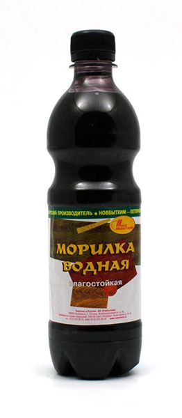 Морилка водная влагостойкая Бордо 0,5л Новбытхим