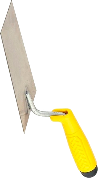 Кельма трапециевидная нерж.сталь пласт.рукоятка 160мм (50) 35455  БИБЕР