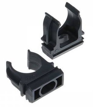 Держатель для гофротруб d16 черный