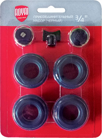 Присоединительный набор Royal Thermo 1/2" black