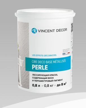 Cire Deco Metalisse Vincent Decor Perle (0,8л) Краска лессирующая