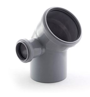 Отвод канализационный "RTP" d110*110*50 - 45°) ЛЕВЫЙ