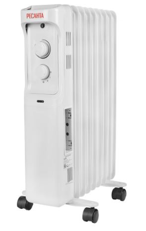 Масляный радиатор Ресанта ОМ-9А 2кВт