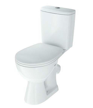 Унитаз (компакт) ROSA "УЮТ" крышка сиденье (БЕЛЫЙ) кос.вып