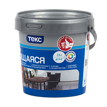 Краска В/Э ТЕКС моющаяся ПРОФИ 0,9л (1,3кг)
